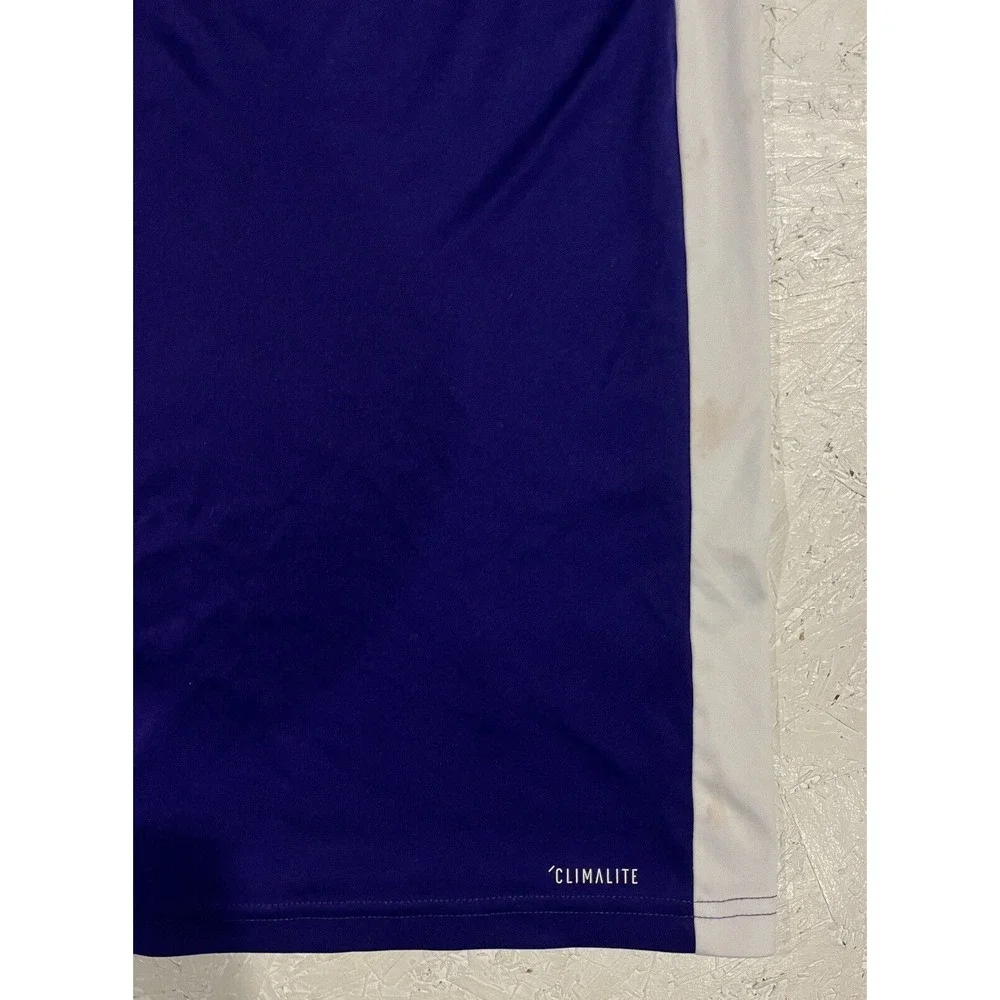 Adidas ClimaLite Soccer Jersey Bethalto FC Purple White Mens Small Athletic‎